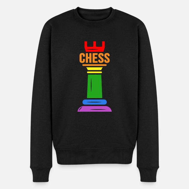 Échecs Checkmate Joueur d’échecs « LGBT-Chess » - Pull Premium bio Homme - noir