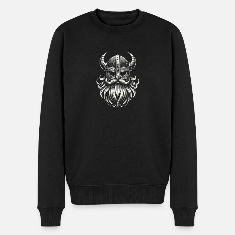Vaillance viking - Pull Premium bio Homme - noir