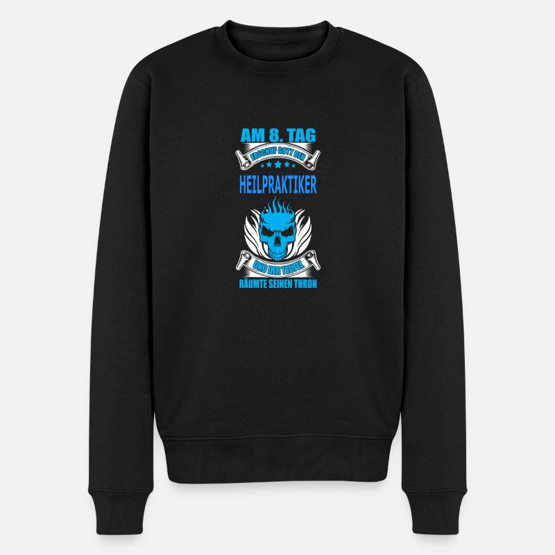 HEILPRAKTIKER - Männer Premium Bio Pullover - Schwarz