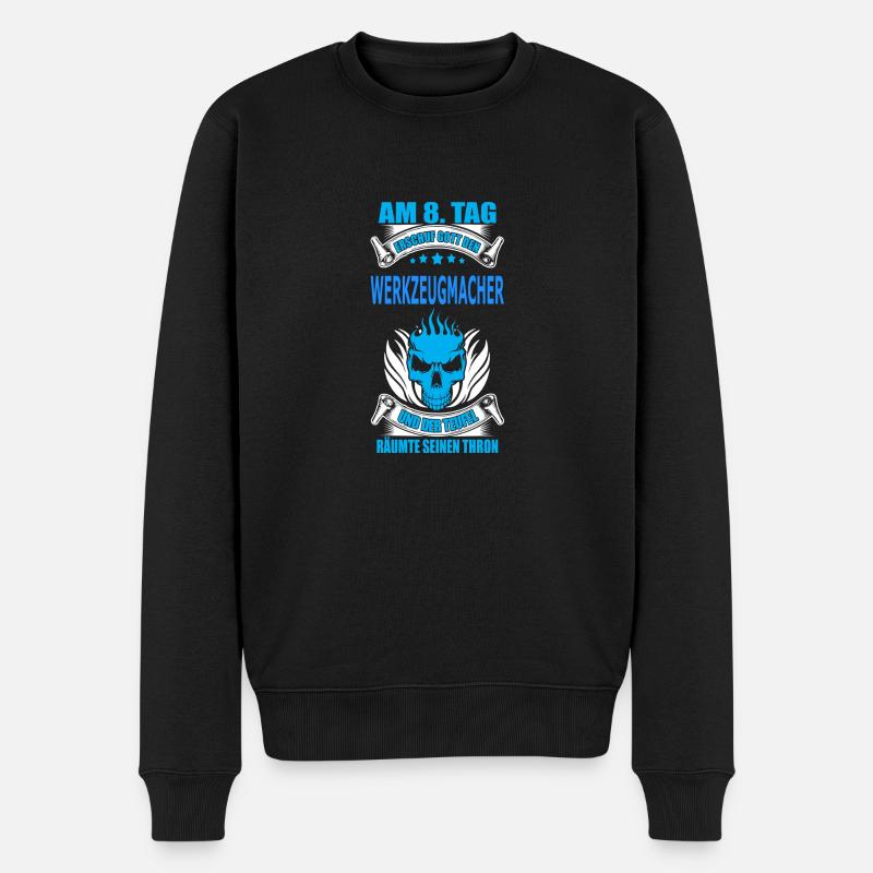 WERKZEUGMACHER - Männer Premium Bio Pullover - Schwarz