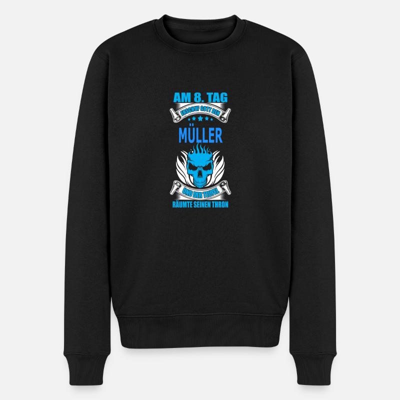 MÜLLER - Männer Premium Bio Pullover - Schwarz