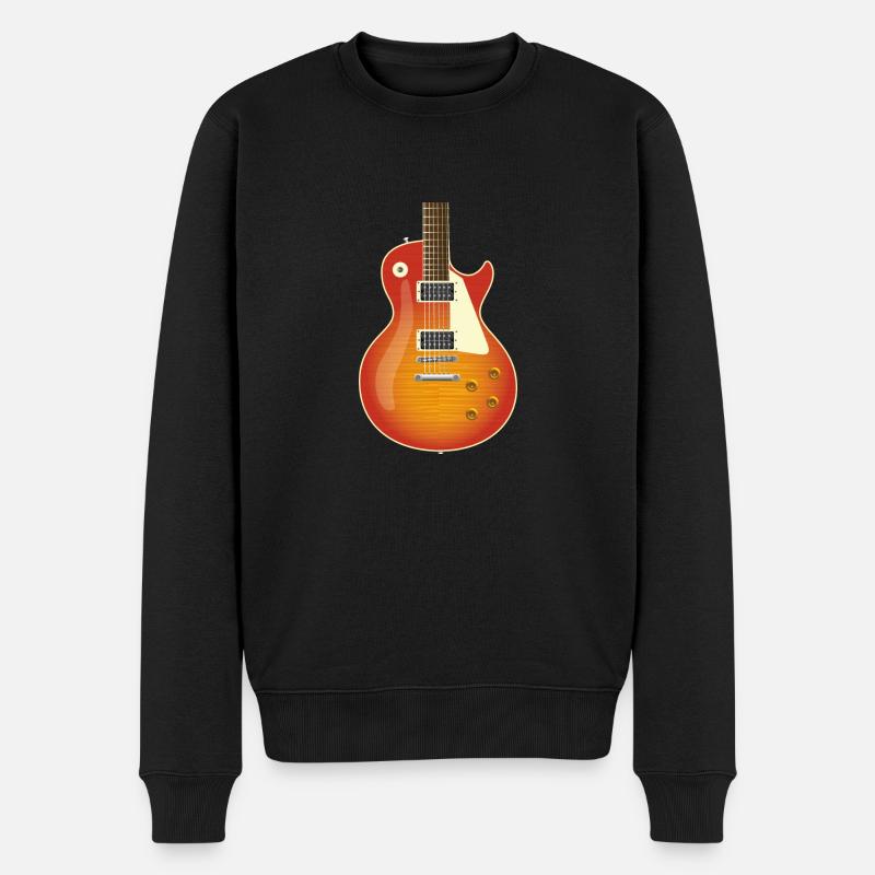 Les Paul - Männer Premium Bio Pullover - Schwarz