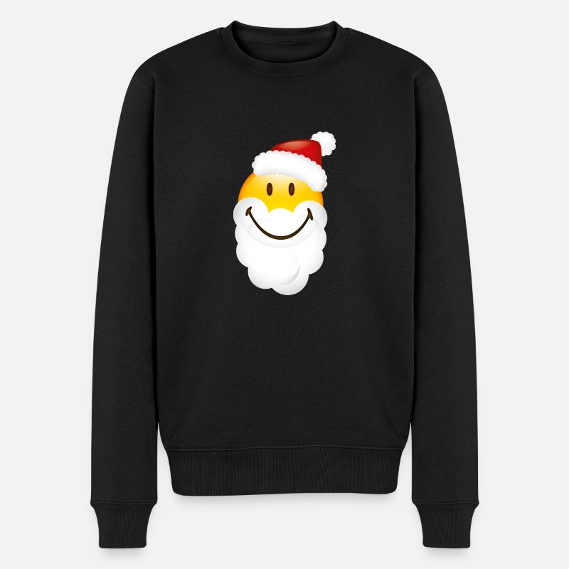 Smiley Glossy Santa - Pull Premium bio Homme - noir