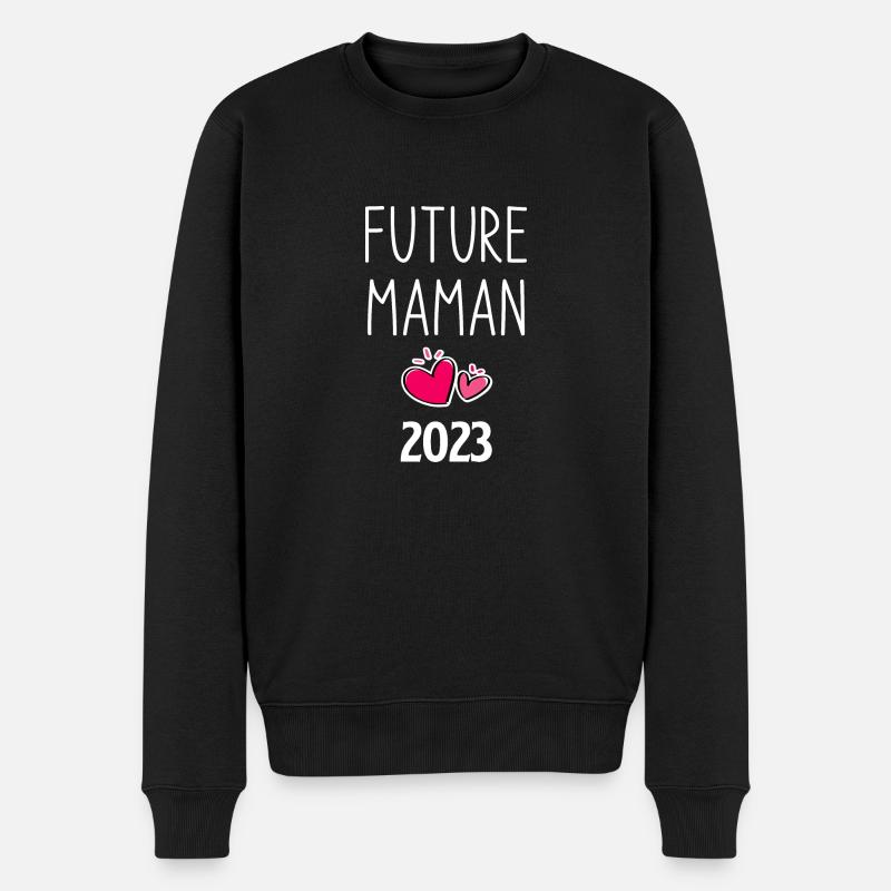 Future maman 1 - Pull Premium bio Homme - noir