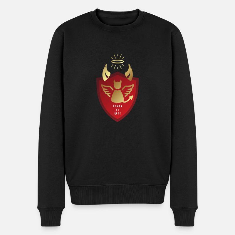 DEMON ET ANGE - Pull Premium bio Homme - noir