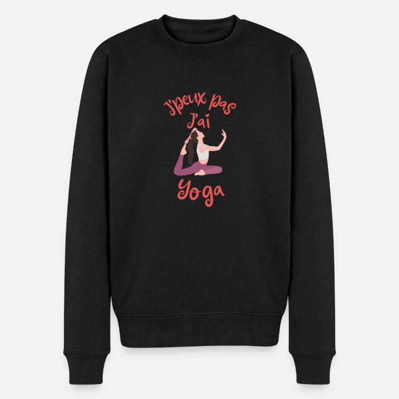 Exercices de yoga - Pull Premium bio Homme - noir