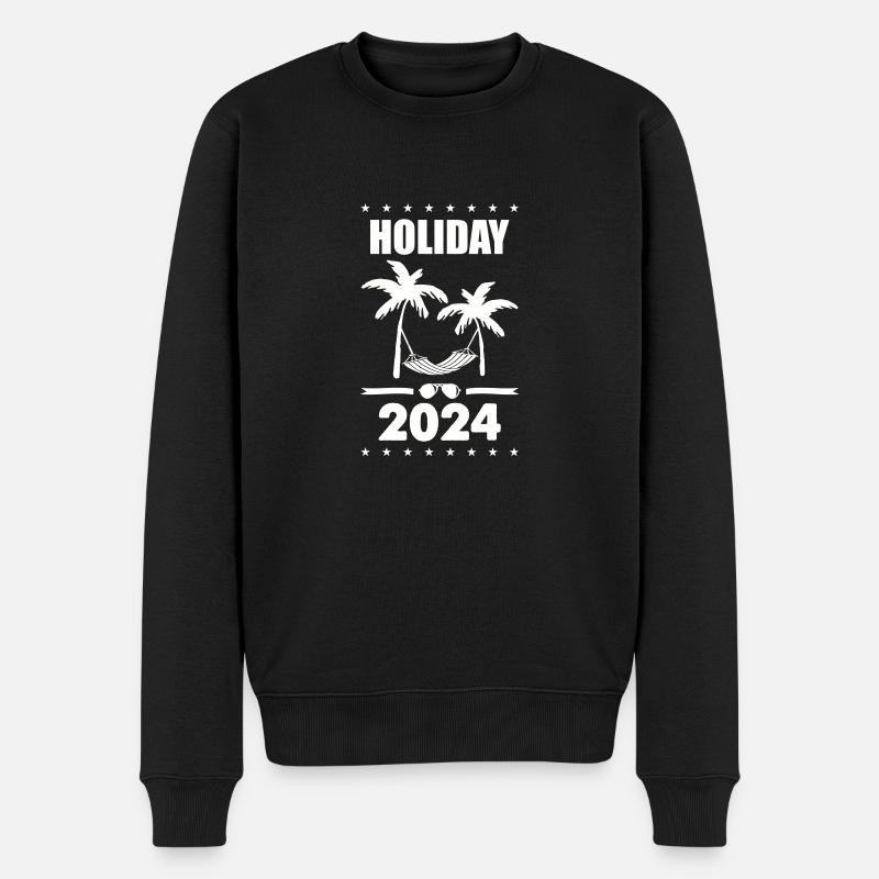 holiday 2024 - Männer Premium Bio Pullover - Schwarz