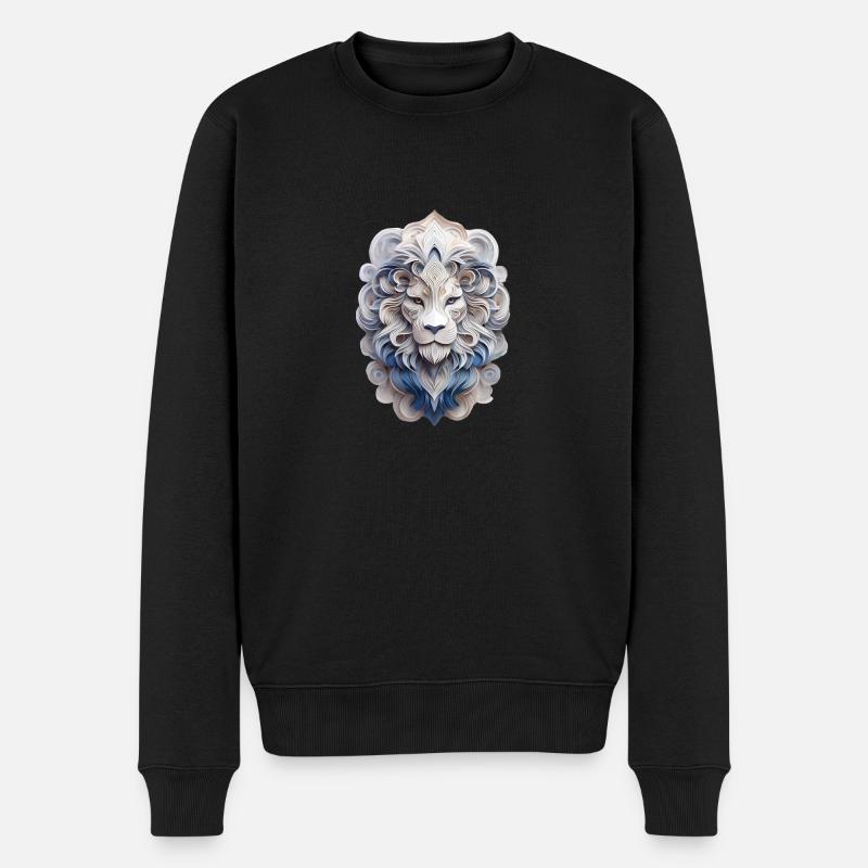 Signe du zodiaque Lion - Pull Premium bio Homme - noir