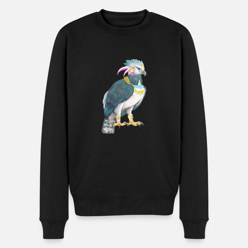 Harpie Oiseau de proie - Pull Premium bio Homme - noir