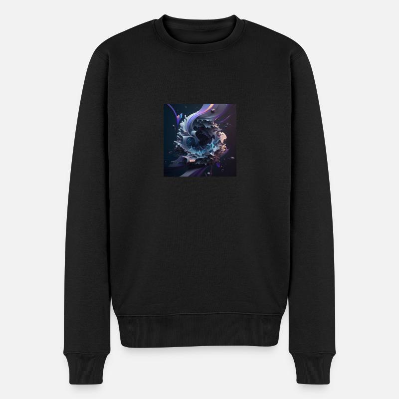 Art numérique Abstrait n°13 - Pull Premium bio Homme - noir