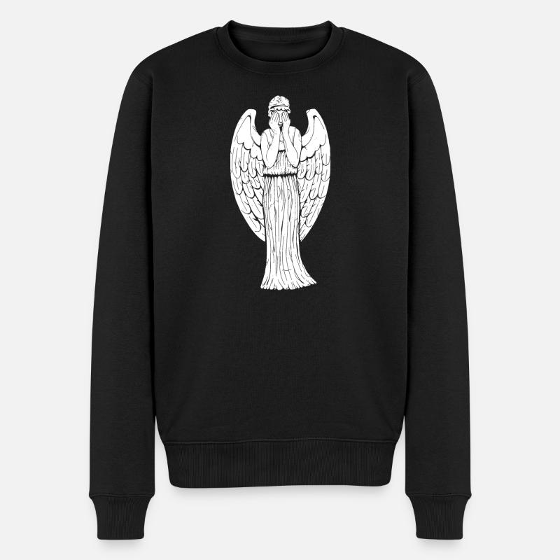 Don't Blink - Männer Premium Bio Pullover - Schwarz