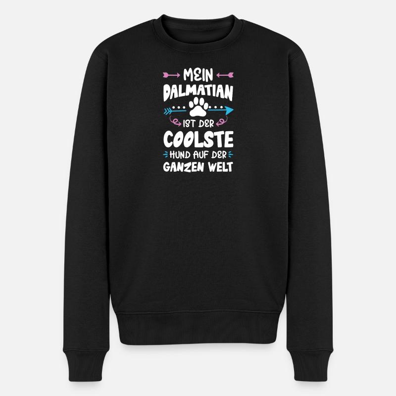 Dicton de chien dalmatien - Pull Premium bio Homme - noir