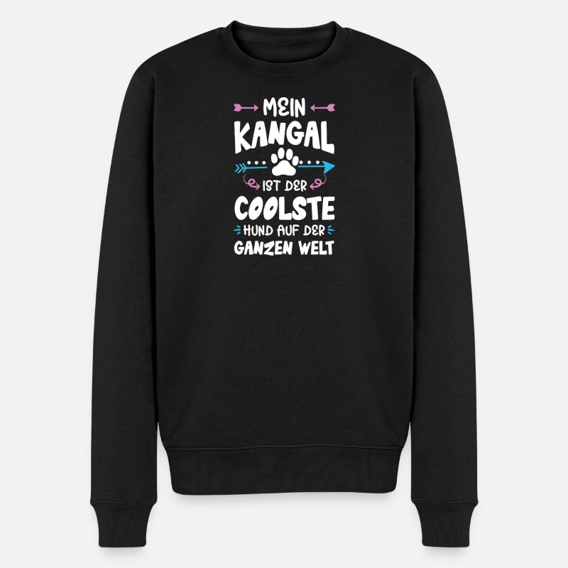 kangal hund spruch - Männer Premium Bio Pullover - Schwarz