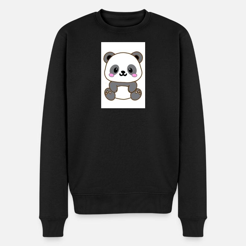 Panda kawaï  - Pull Premium bio Homme - noir