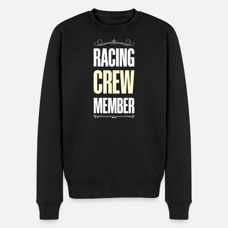Racing Crew - Männer Premium Bio Pullover - Schwarz
