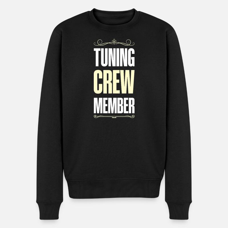 Tuning Crew - Männer Premium Bio Pullover - Schwarz