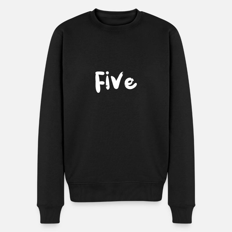Cinq - Anniversaire - Pull Premium bio Homme - noir