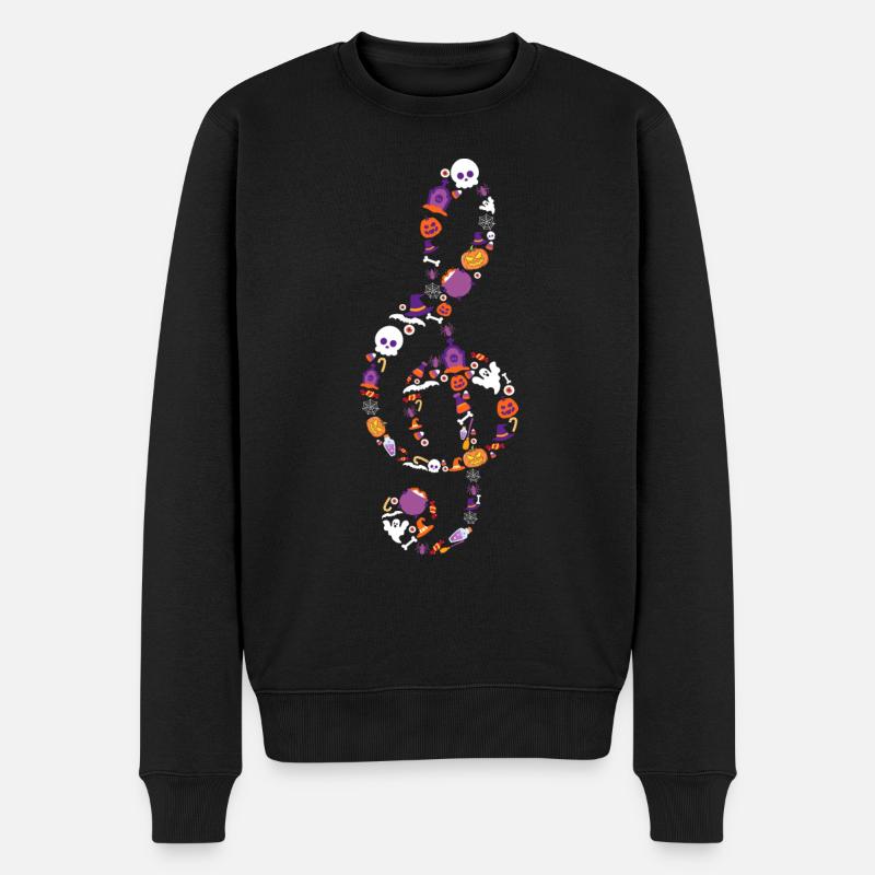 Halloween-Kostüm Party-Musiklehrer - Männer Premium Bio Pullover - Schwarz