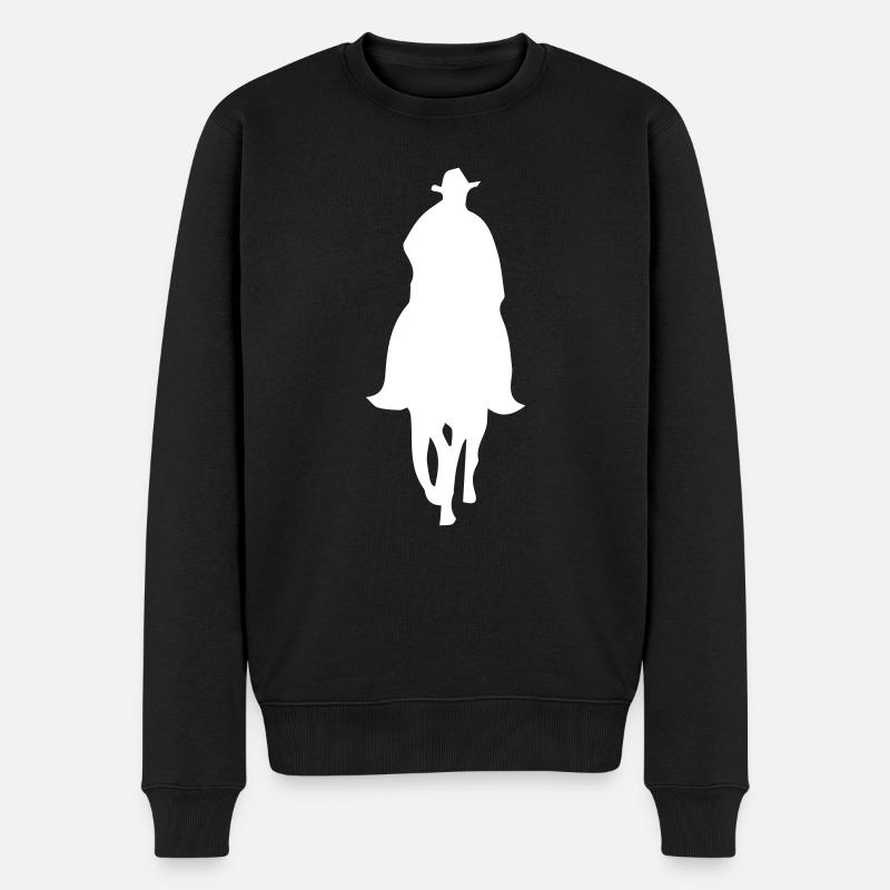 Cow-boy - Pull Premium bio Homme - noir