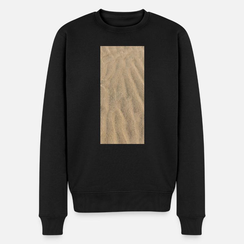 1760 Sand - Männer Premium Bio Pullover - Schwarz