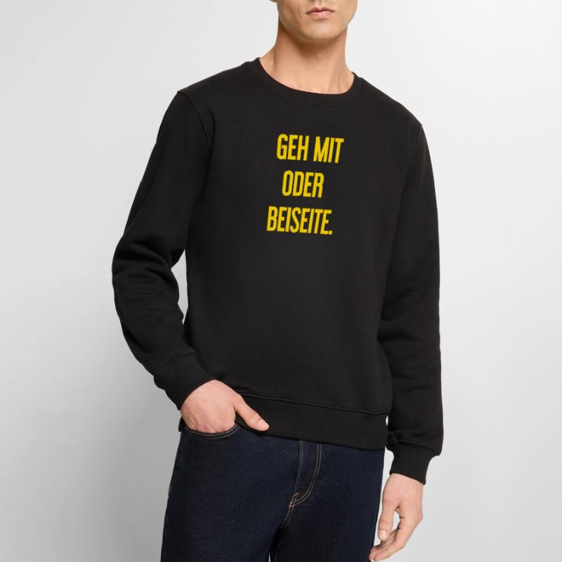 Geh mit oder beiseite Männer Premium Bio Pullover