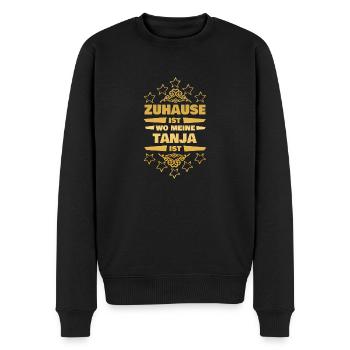 Tanja - Pull Premium bio Homme - noir - Devant - Nico (187cm)