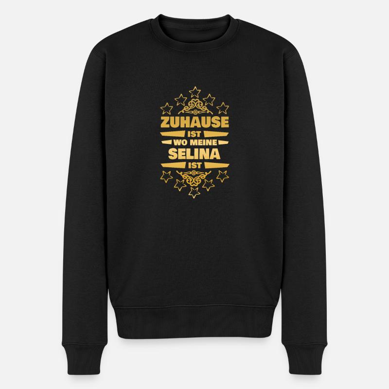 Selina - Männer Premium Bio Pullover - Schwarz