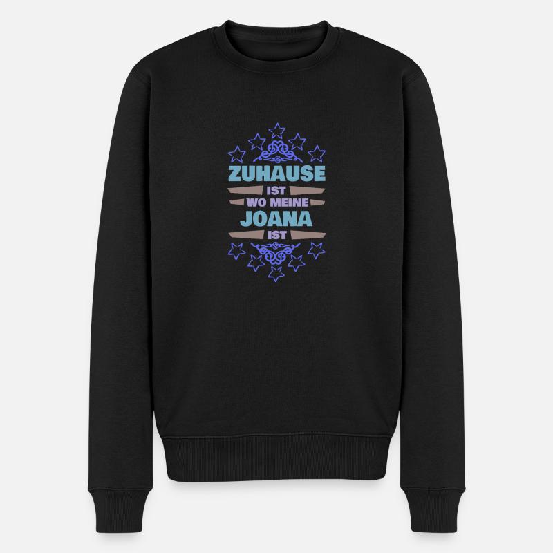 Joana - Männer Premium Bio Pullover - Schwarz