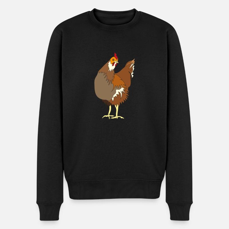Poulet - Pull Premium bio Homme - noir