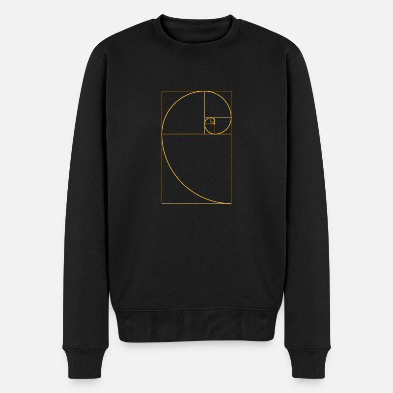 goldener schnitt - Männer Premium Bio Pullover - Schwarz