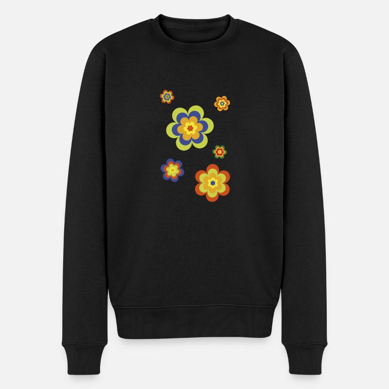édition limitée 3a flower power - Pull Premium bio Homme - noir
