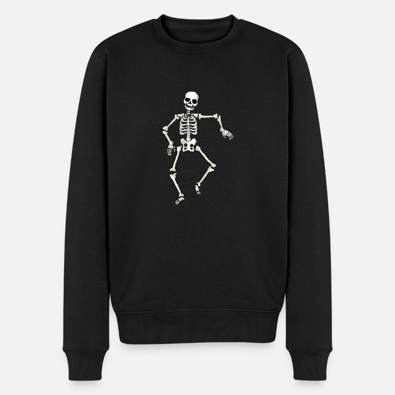 squelette - Pull Premium bio Homme - noir