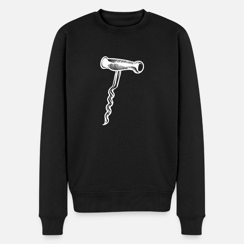 Vin tire-bouchon - Pull Premium bio Homme - noir