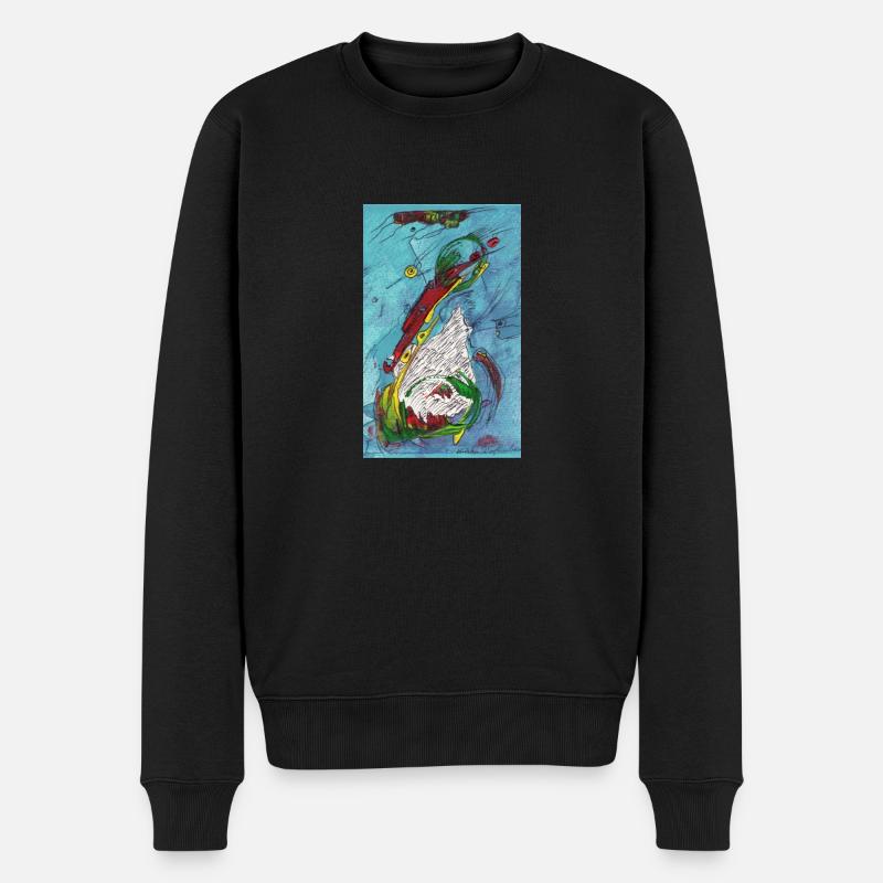 SPASStasie - Männer Premium Bio Pullover - Schwarz