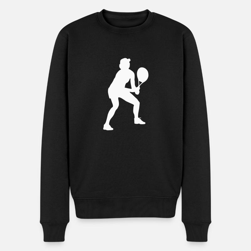 Joueur de tennis - Pull Premium bio Homme - noir