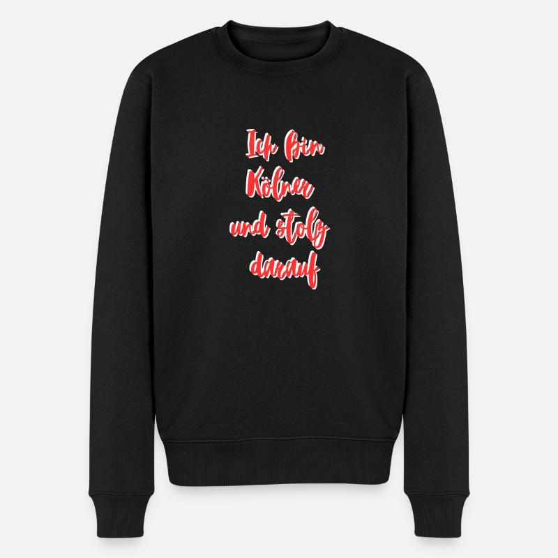Ich bin ein Kölner - Männer Premium Bio Pullover - Schwarz