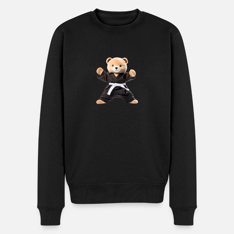 Ours Karaté - Pull Premium bio Homme - noir