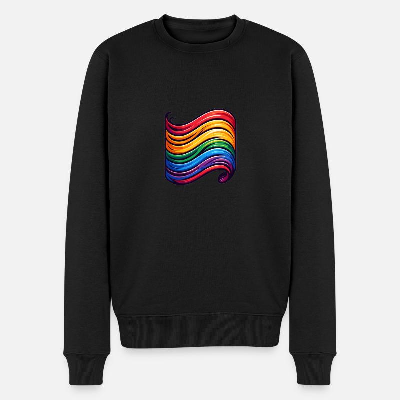 Drapeau de la diversité - Pull Premium bio Homme - noir