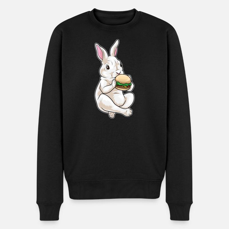 Bunny Cheeseburger - Pull Premium bio Homme - noir
