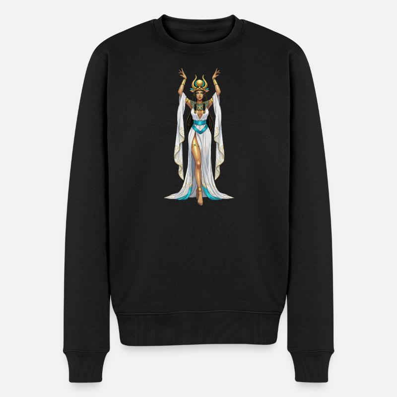 Cosplay de la déesse égyptienne Isis - Pull Premium bio Homme - noir
