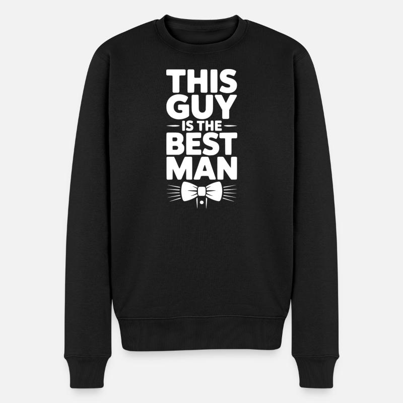 Ce gars est le témoin - Pull Premium bio Homme - noir