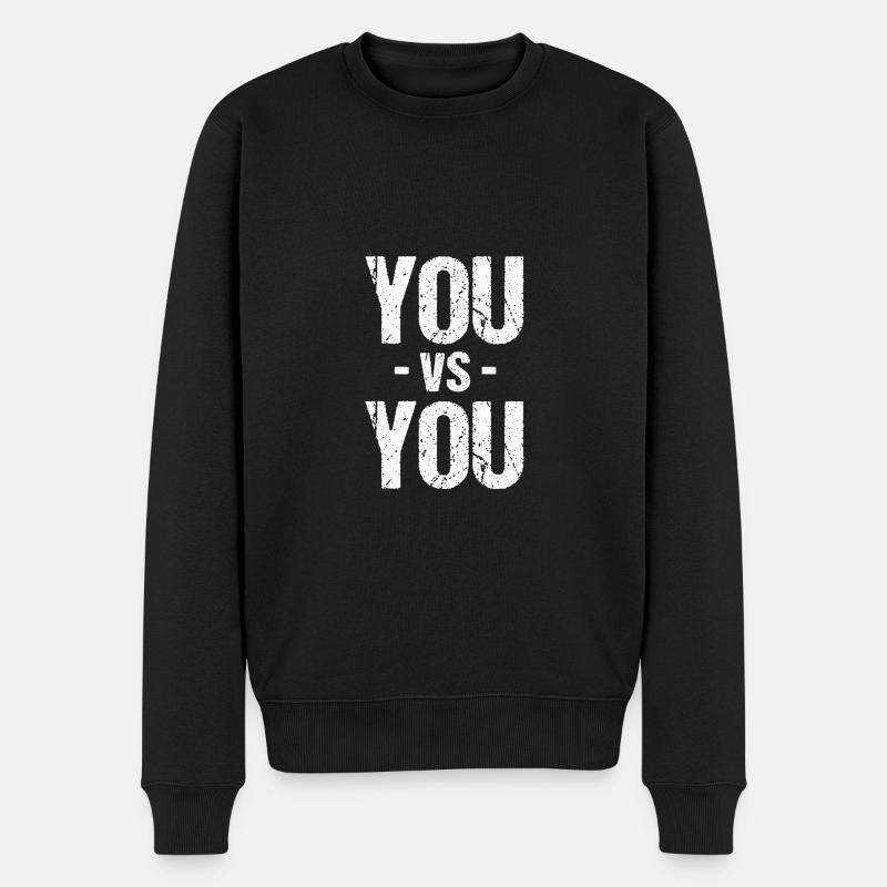 You vs You - Männer Premium Bio Pullover - Schwarz