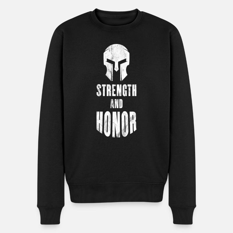 Force et honneur - Gladiator - Pull Premium bio Homme - noir