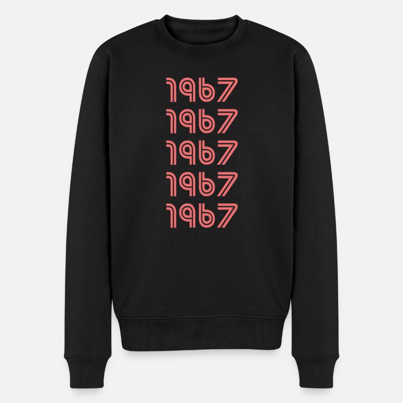 1967 - Männer Premium Bio Pullover - Schwarz