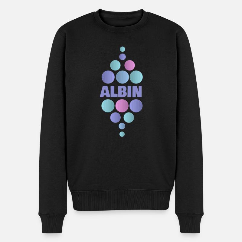 Prénom Albin - Pull Premium bio Homme - noir