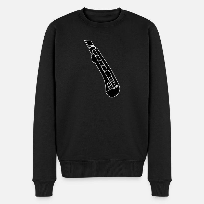 CUTTER Teppichmesser 2 - Männer Premium Bio Pullover - Schwarz