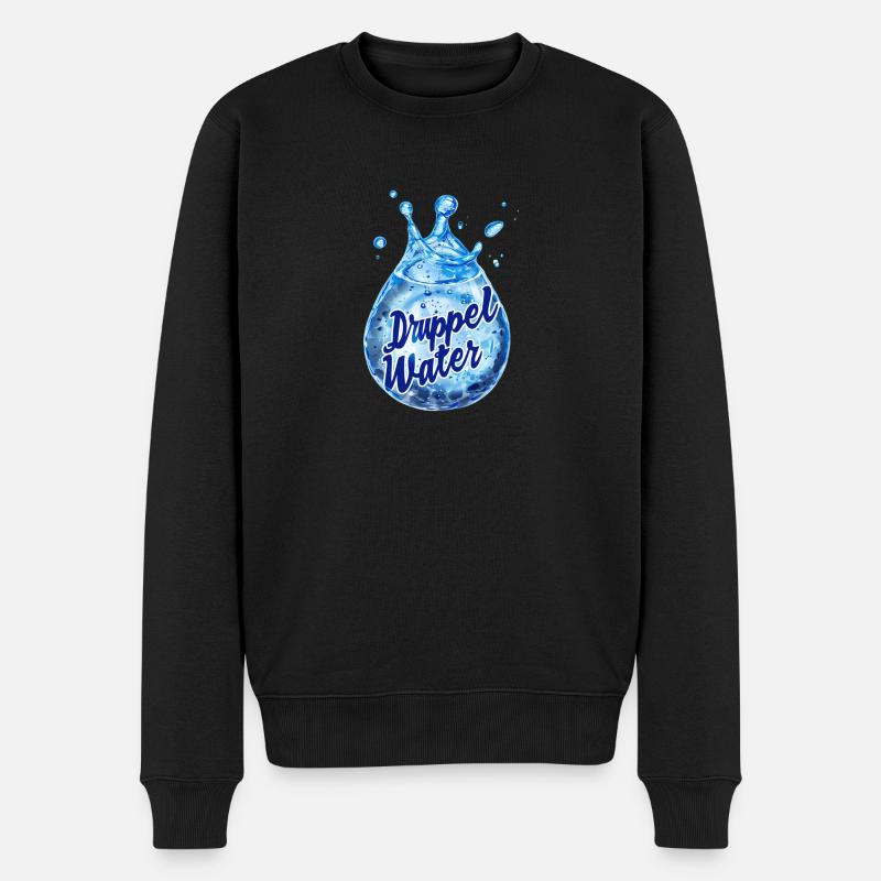 Gouttelettes d’eau - Pull Premium bio Homme - noir