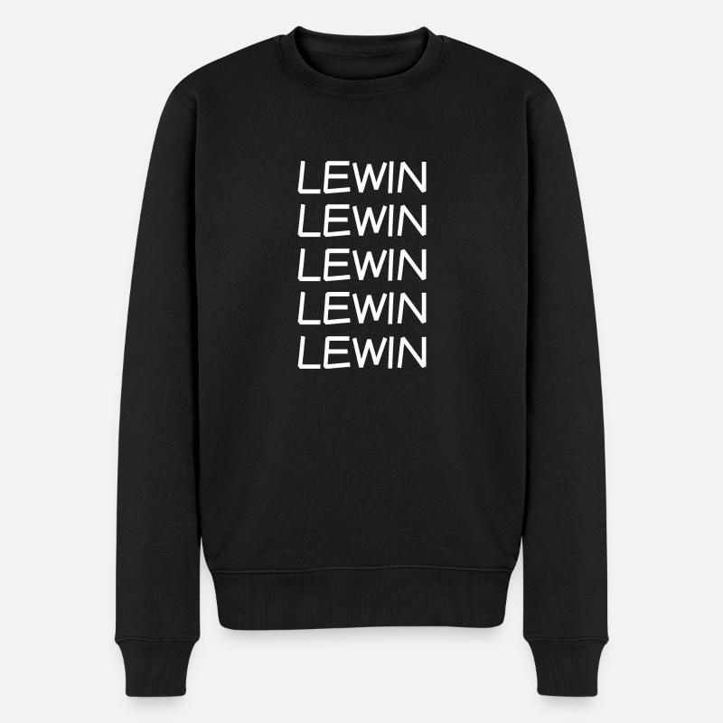 Lewin - Männer Premium Bio Pullover - Schwarz