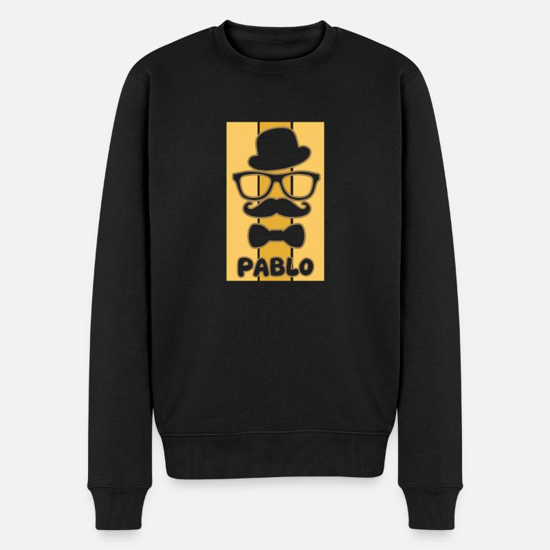 Geschenk für Pablo - Männer Premium Bio Pullover - Schwarz