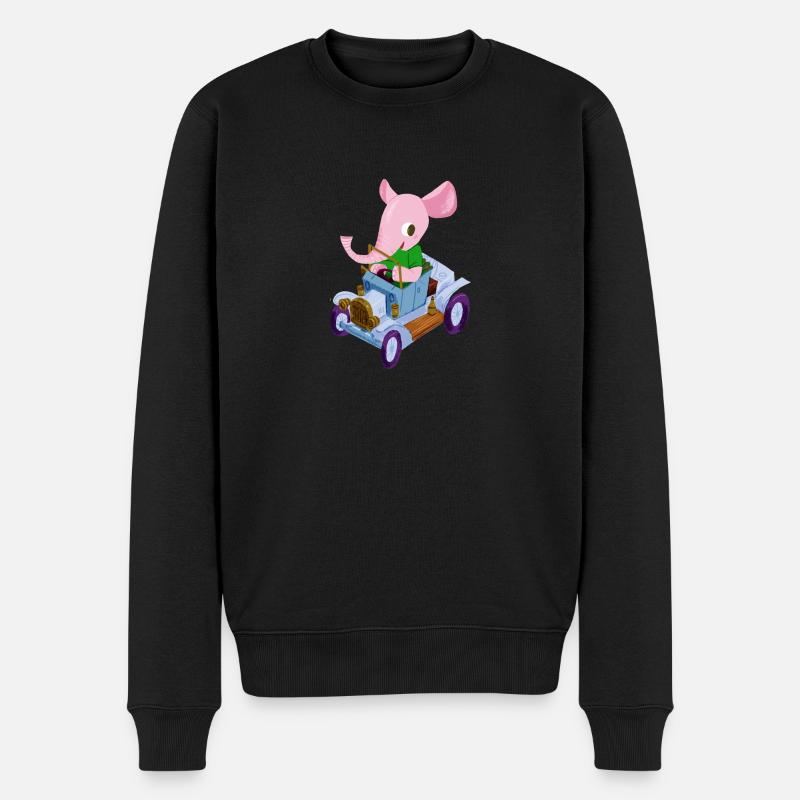 RosaFant - Männer Premium Bio Pullover - Schwarz